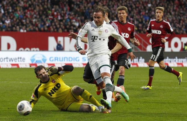 Mario Goetze marc uno de los dos goles del Bayern.