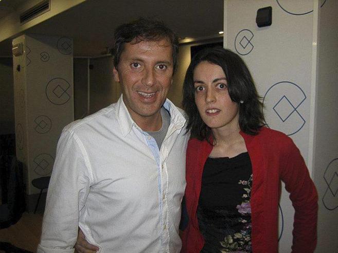 Paco Gonzlez con Lorena G.F, una de los presunta agresora de su...