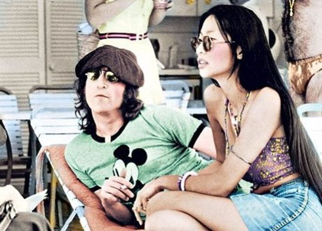Lennon y May Pang, en Orlando.