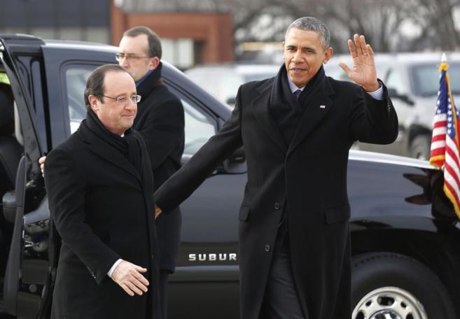 El presidente de Estados Unidos, Barack Obama junto a Franois...