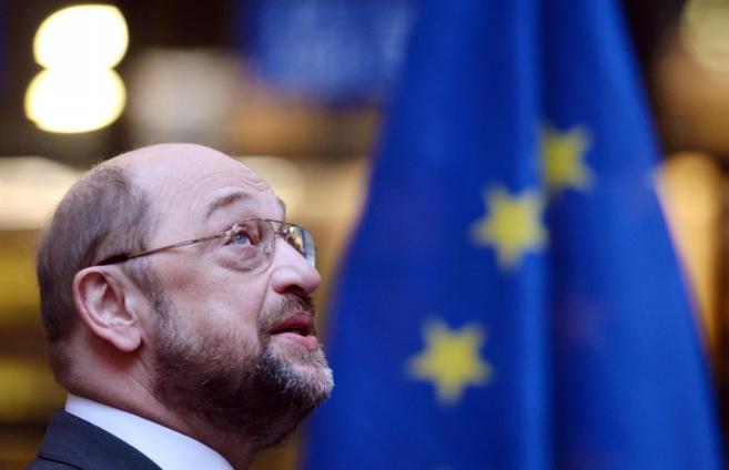 El presidente del Parlamento Europeo, el alemn Martin Schulz, en...