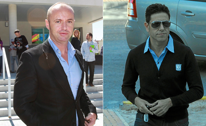 Los ex concejales del PP de Ibi, Miguel ngel Agera y Jos Antonio...
