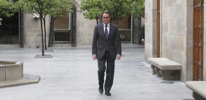 El president Artur Mas, a la llegada al Consell  Executiu