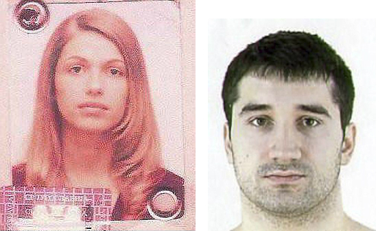 A la izquierda, Bojana Mitic, fugada; a la derecha, Borko Ilinic,...