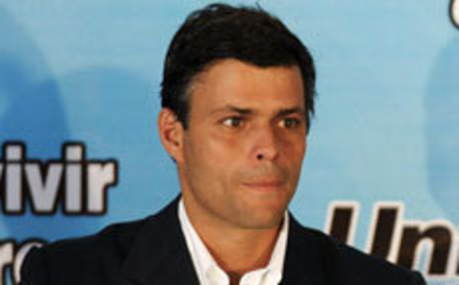 Leopoldo Lpez, dirigente del Partido Voluntad Popular.