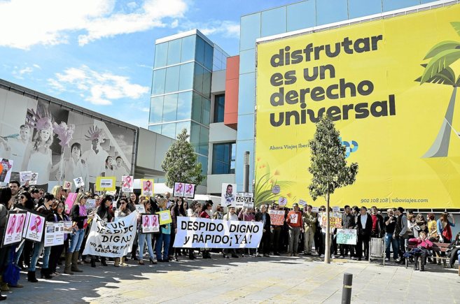 Imagen de una protesta frente a la sede el ao pasado.