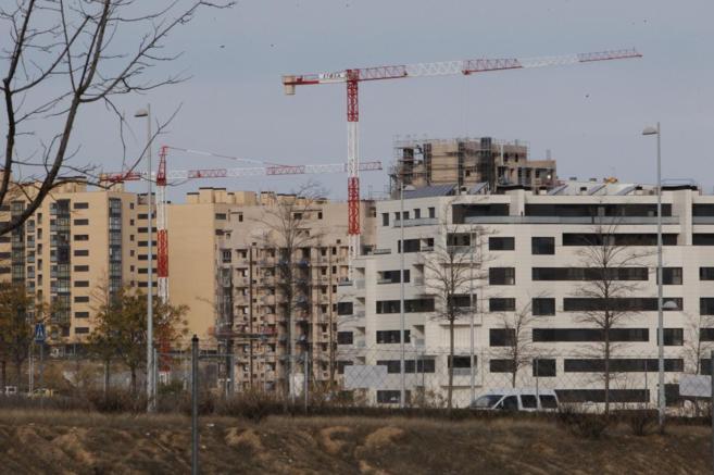Bloques de viviendas en construccin en la Comunidad de Madrid.