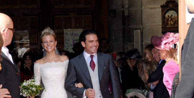Gigi Sarasola y Tita Astolfi, el da de su boda en Segovia en 2007.