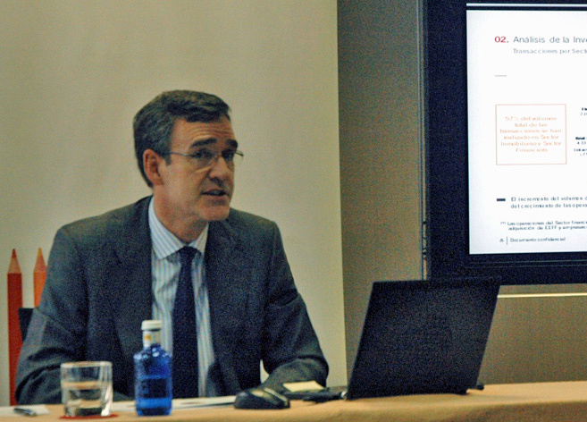 Mikel Echavarren, CEO de Irea, durante la presentacin del informe.