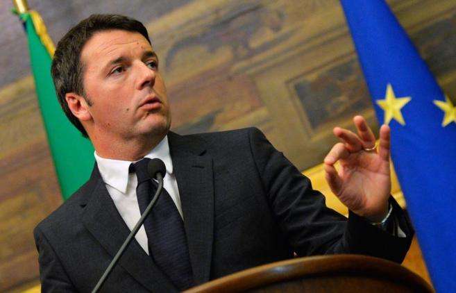 El nuevo primer ministro de Italia, Matteo Renzi, en una conferencia...