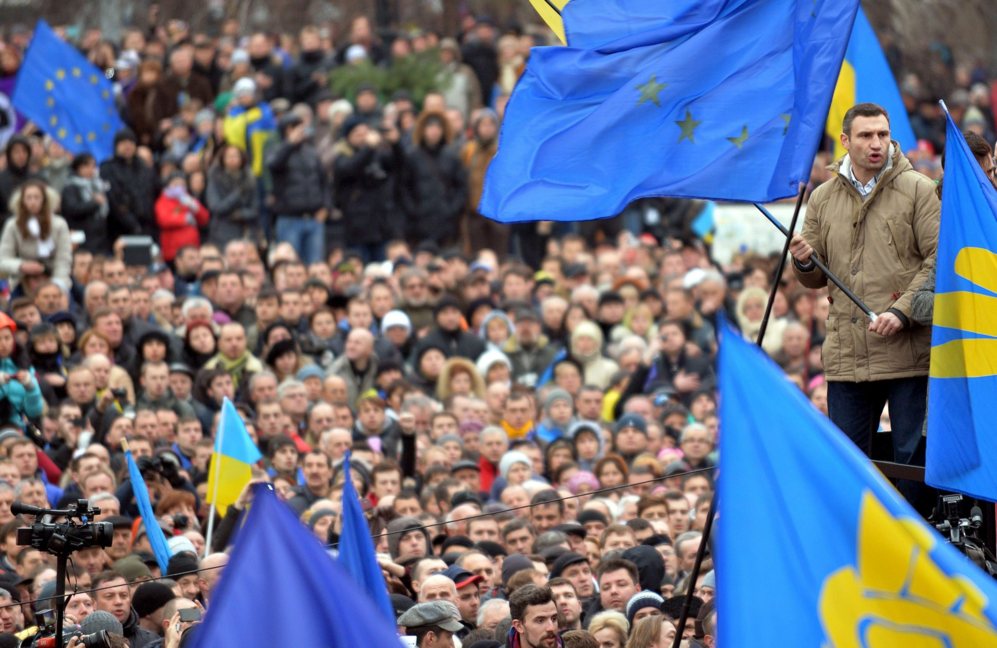2 de Diciembre de 2013. Manifestacin en Kiev contra el Gobierno por...
