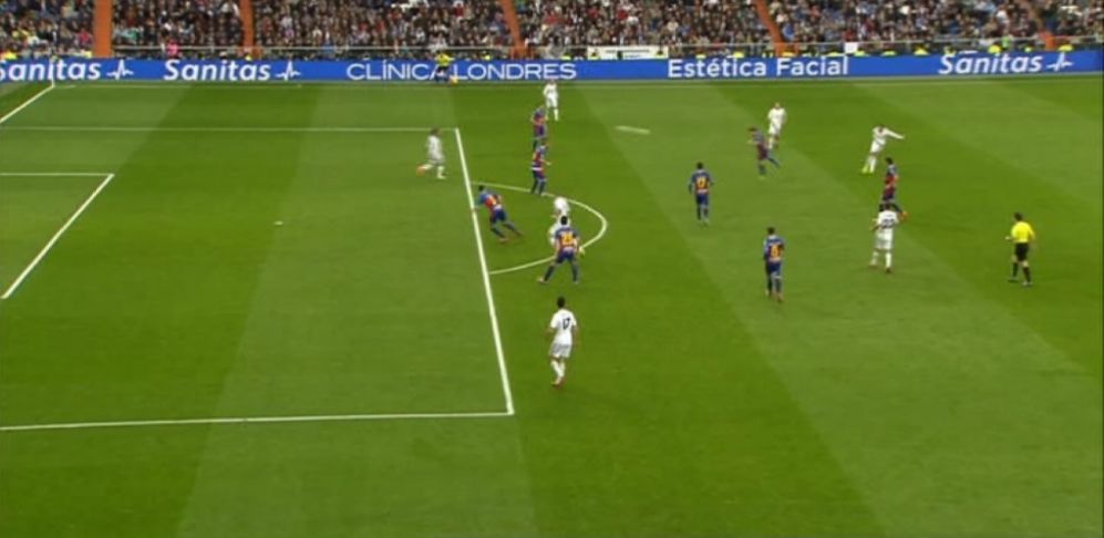 Gareth Bale, en el disparo del 2-0.