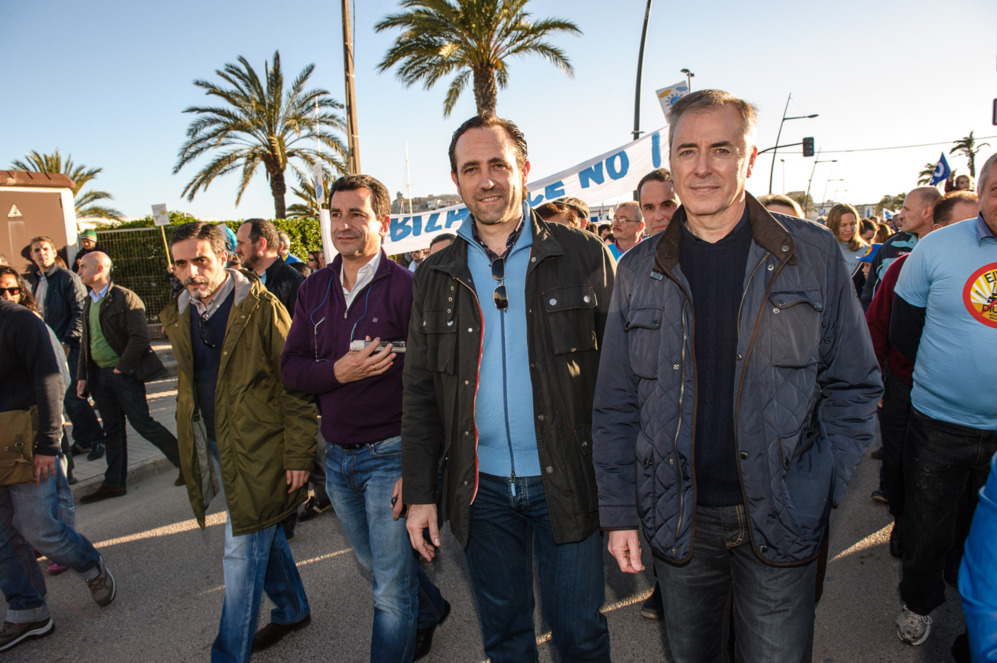 Multitudinaria manifestacin en Ibiza.