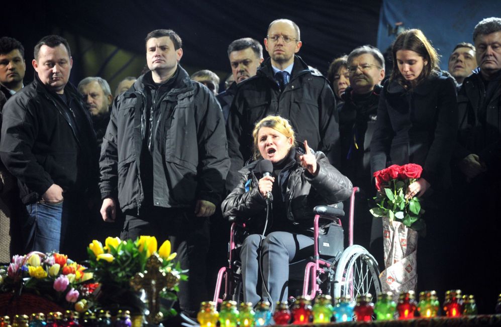 22 de febrero de 2014. La ex primera ministra Ucraniana, Yulia...