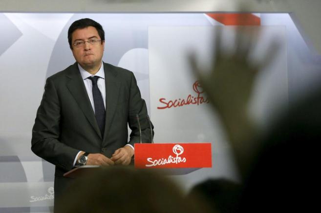 El secretario de Organizacin del PSOE, scar Lpez, ayer en la...
