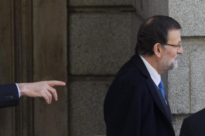 Mariano Rajoy abandona el Congreso tras el Debate sobre el estado de...