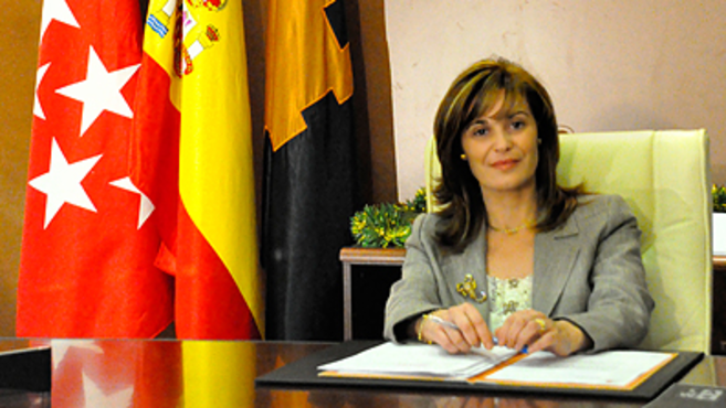 La alcaldesa de San Martn de la Vega, Carmen Guijarro.