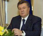 Vktor Yanukovich, tras firmar un acuerdo en el Palacio Presidencial...
