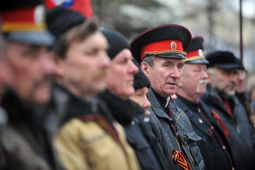 Un grupo de cosacos, una milicia pro rusa, cuyos orígenes se remontan...