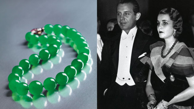 El collar de 10 millones de euros de Barbara Hutton. A la derecha. el...