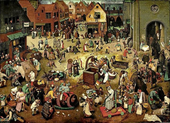 'Combate de Don Carnal y Doa Cuarema', de Brueghel El...