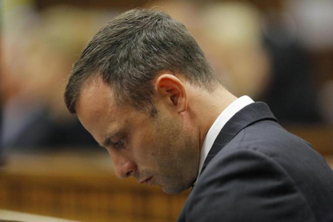 Oscar Pistorius, en uno de los momentos del juicio.
