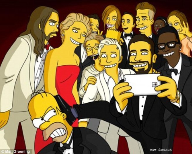El dibujo de Matt Groening, creador de 'Los Simpsons', con...