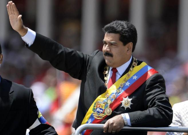 Nicols Maduro, durante los actos de conmemoracin del aniversario...