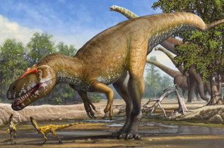 Recreacin del ejemplar Torvosaurio gurneyi