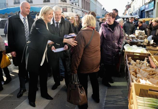 Marine Le Pen, en un acto electoral.