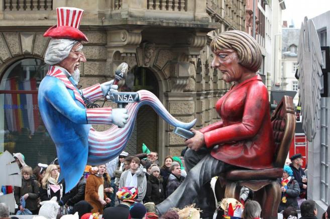 Cabalgata de carnaval de la ciudad de Mainz, en Alemania.