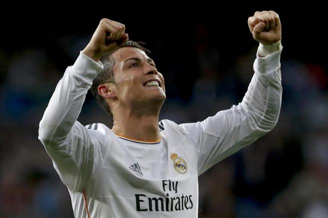 Cristiano Ronaldo celebra el gol anotado ante el Levante.