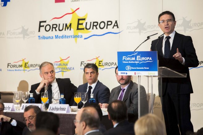 Serafn Castellano, durante su intervencin en el Forum Europa.