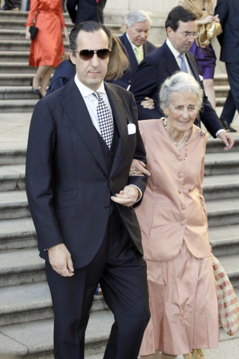 Jaime de Marichalar y su madre, en 2010.