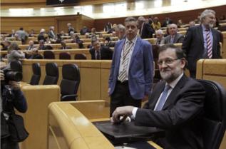 Mariano Rajoy, durante la sesin de control al Ejecutivo en el...