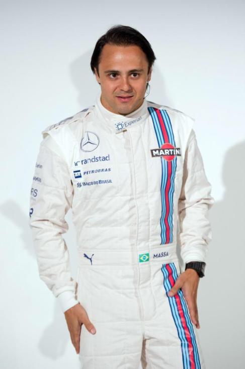 Felipe Massa, durante la presentacin de Williams.