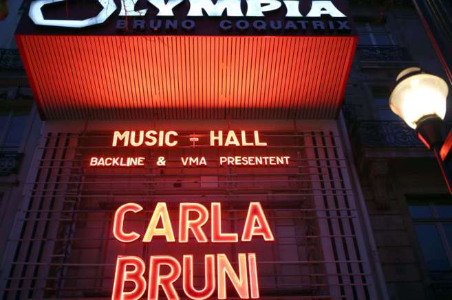 El concierto de anoche de Carla Bruni.