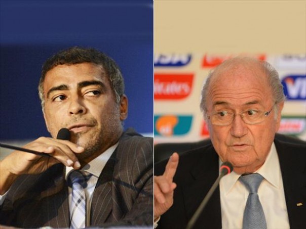 Romario y Blatter.