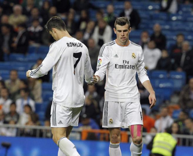 Cristiano y Bale, en el ltimo partido de Liga.
