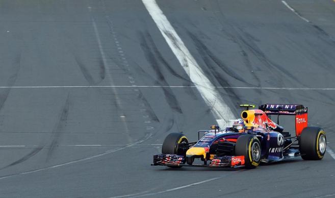 Daniel Ricciardo, durante la prueba.