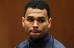 Chris Brown, durante una de sus comparecencias judiciales.