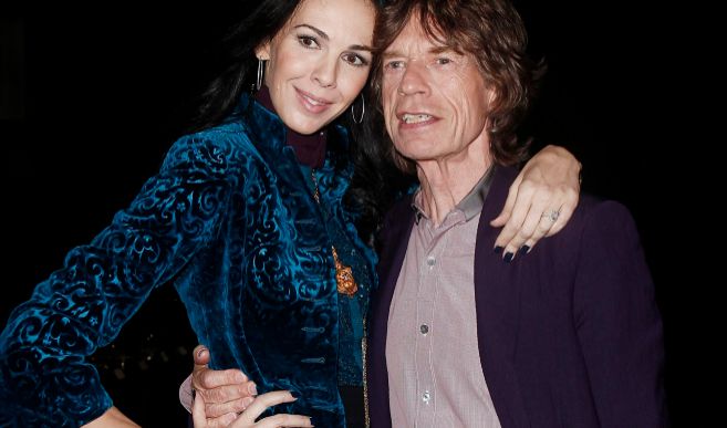 Mick Jagger y L'Wren Scott.