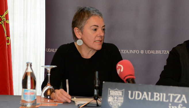 Mertxe Aizpurua, alcaldesa de Usurbil y presidenta de Udalbiltza.