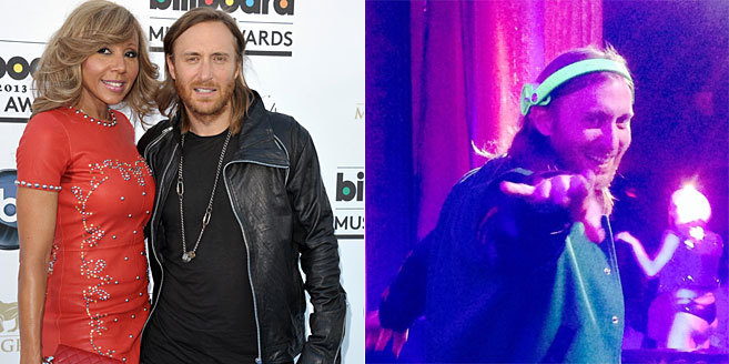 Los Guetta, en una imagen de archivo, y la fotografa del DJ...
