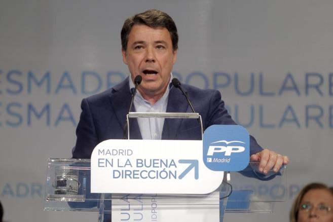 Ignacio Gonzlez, durante la  Convencion Autonomica del PP de Madrid.