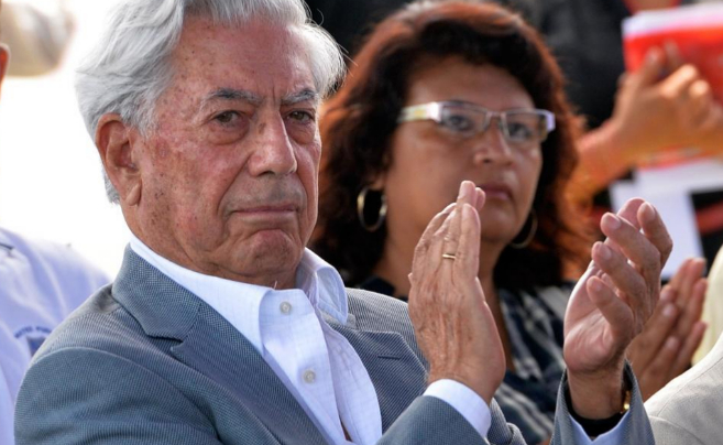 Mario Vargas Llosa en Lima.