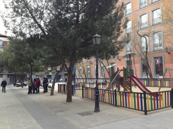 Imagen del parque infantil que el Consistorio planea desmantelar para...