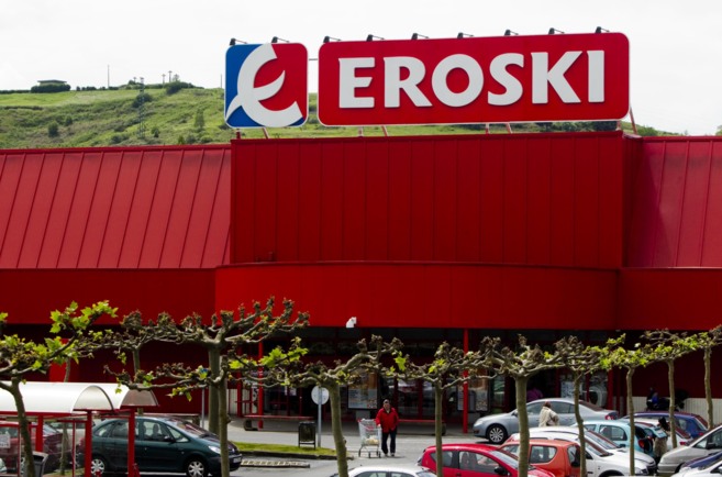 Un supermercado de Eroski en la localidad vizcaína de Leioa.