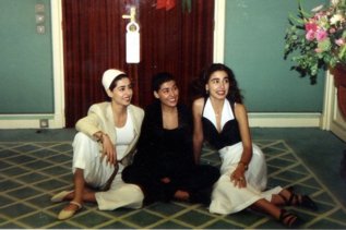 Sahar, Maha y Hala, en Marruecos.