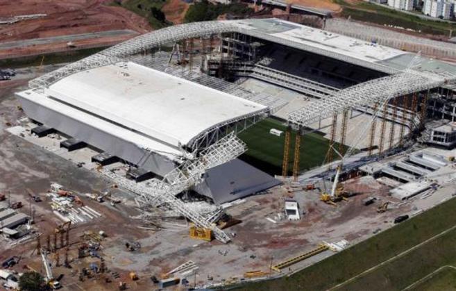El estadio Arena de Corinthians, en construccin.